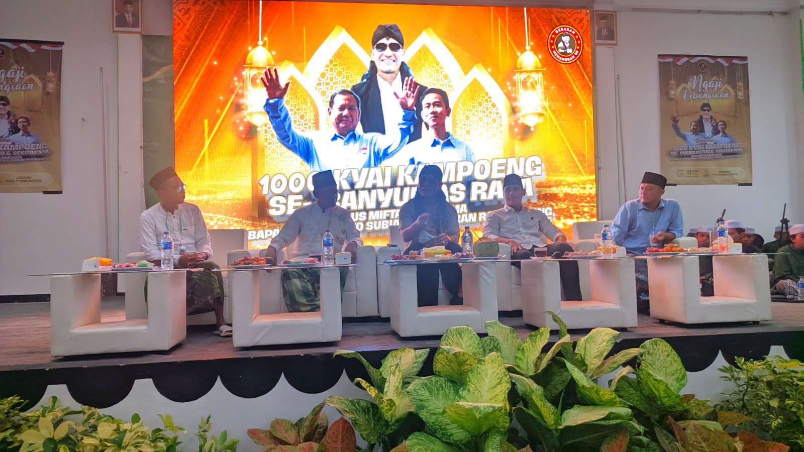 Ribuan Kiai Kampung Banyumas Raya Siap Menangkan Prabowo-Gibran Satu Putaran