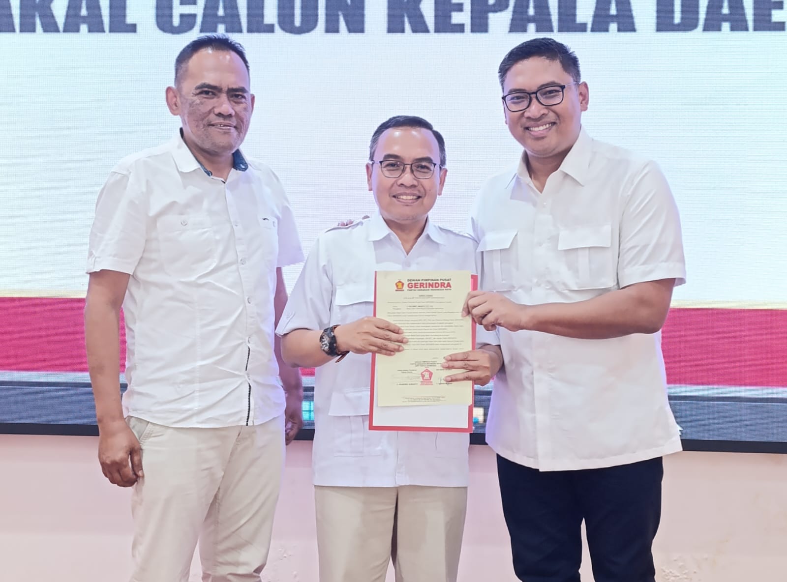 Rachmat Imanda Kantongi Surat Tugas Calon Bupati dari Partai Gerindra