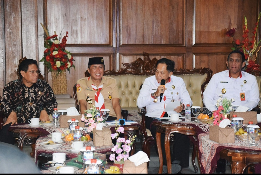 Pj Iwanuddin Terima Kunjungan Kerja Staff Ahli Menkopolkam