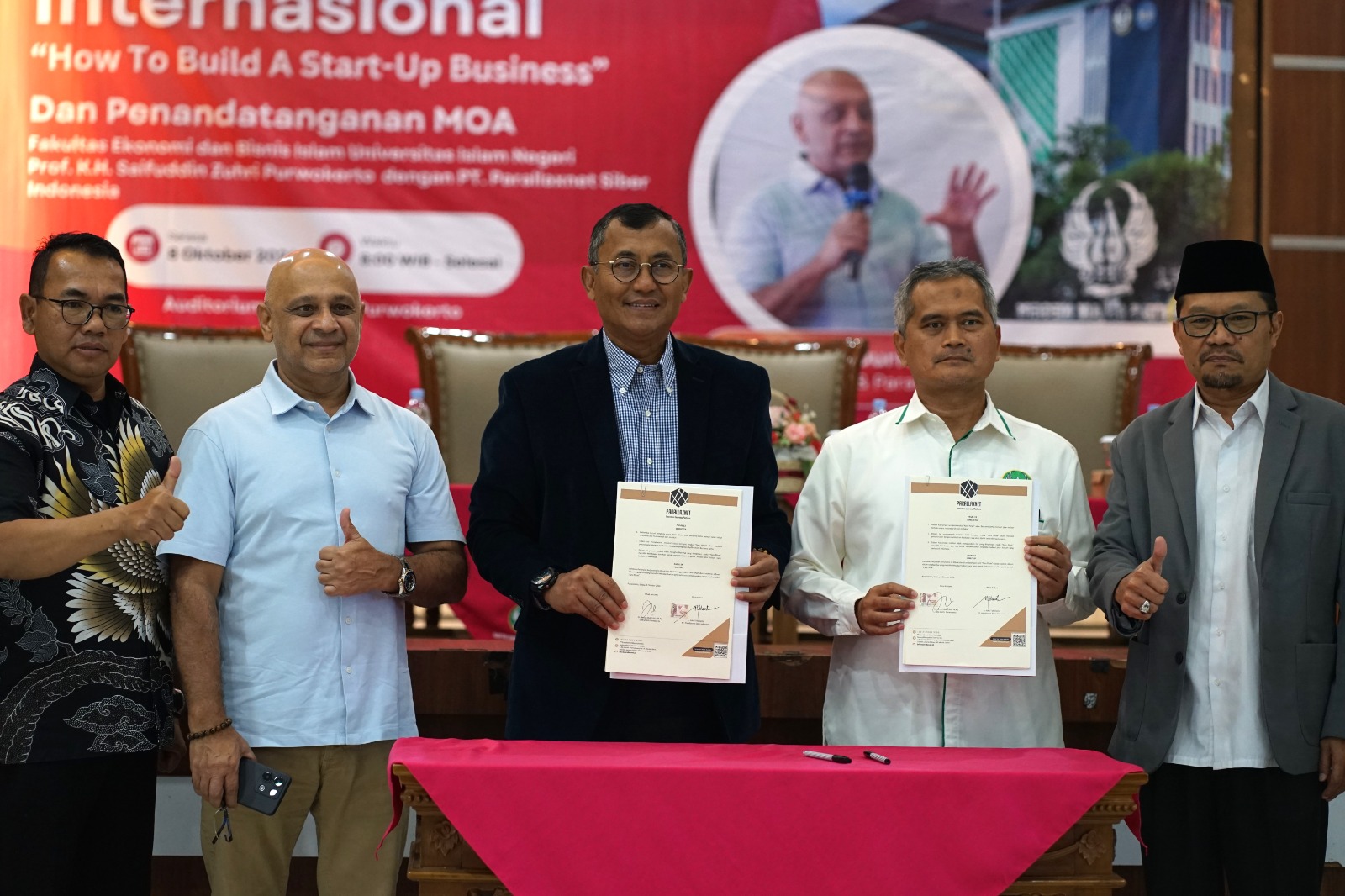 FEBI UIN Saizu Datangkan Pengusana Amerika, Kerjasama dan Buka Peluang Bisnis Start Up