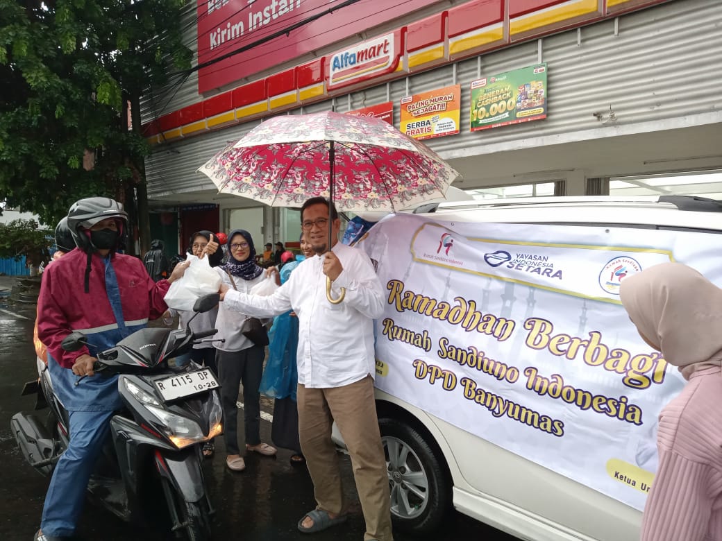 Rumah Sandiuno Indonesia Banyumas dan Yayasan Indonesia Setara Gelar Aksi “Ramadhan Berbagi”