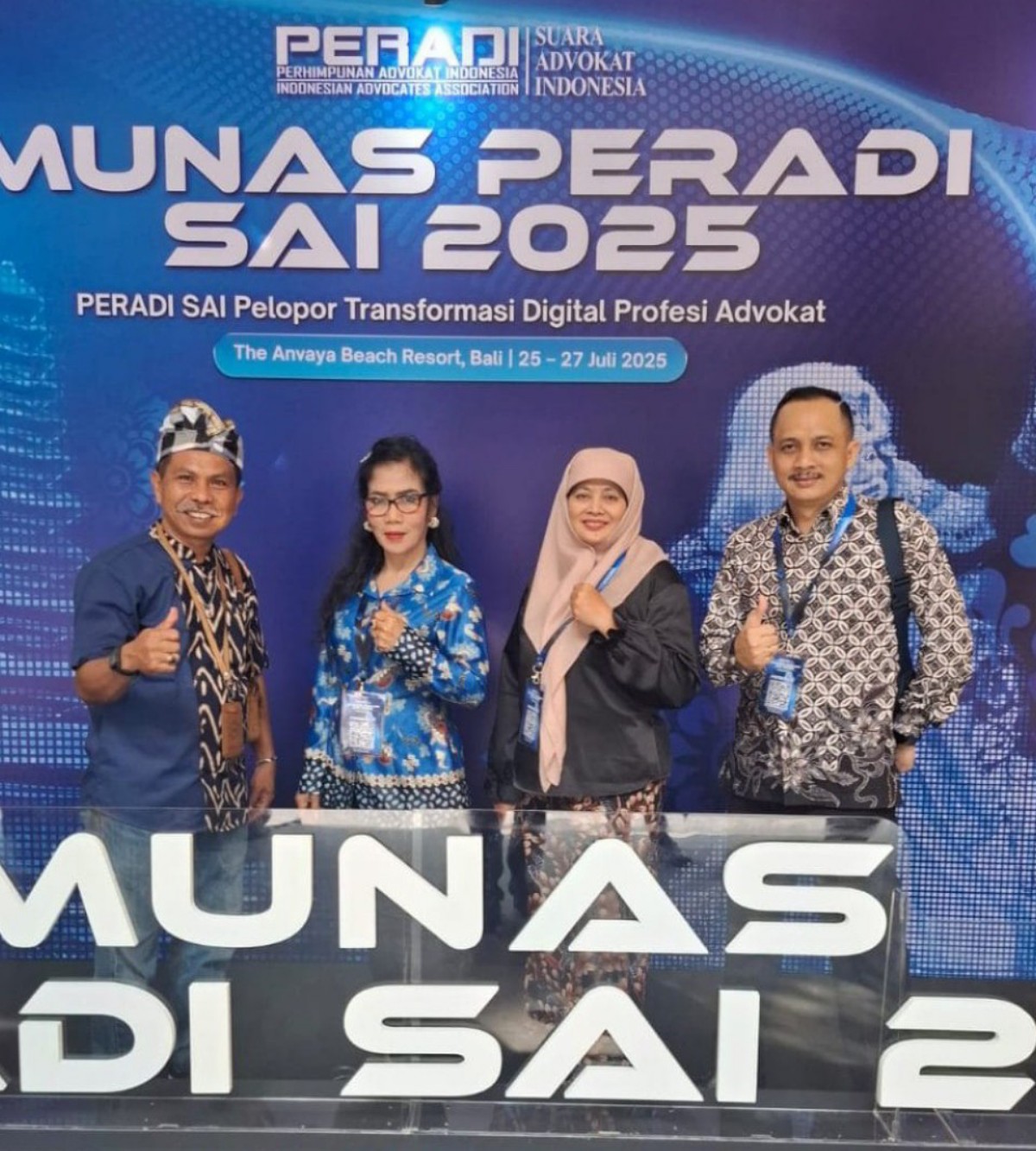 Tiga Advokat Purwokerto Wakili Daerah di Munas PERADI SAI Bali 2025
