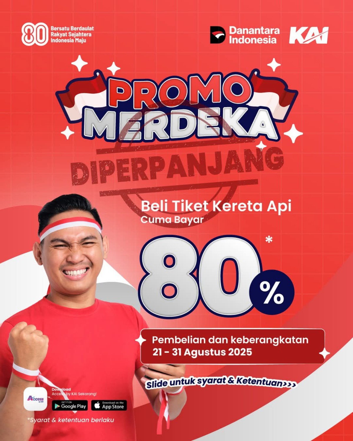 KAI Perpanjang Promo Merdeka HUT RI ke-80 Hingga 31 Agustus 2025