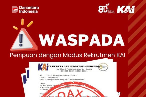 Terungkap! Begini Modus Penipuan Berkedok Rekrutmen KAI