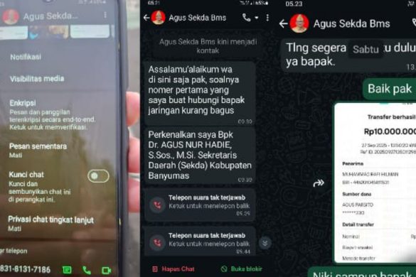 Nama Sekda Banyumas Kembali Dicatut, Warga Kranji Kena Tipu Rp10 Juta