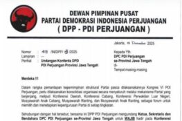 Konferda PDI Perjuangan Jawa Tengah Ditunda, DPP Keluarkan Surat Resmi